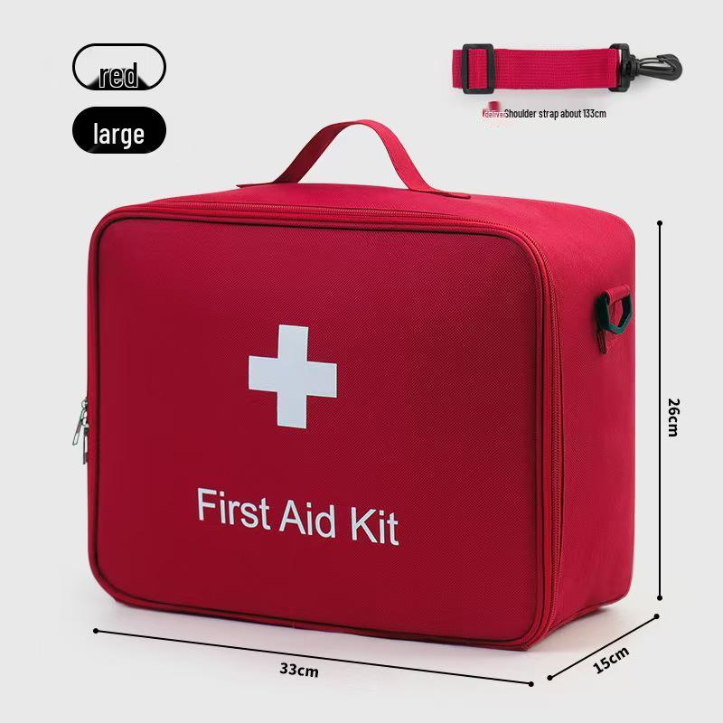 Large Capacity Portable First Aid and Medicine Storage Crossbody Bag
