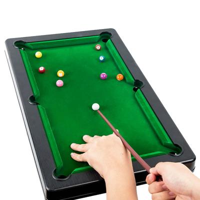 Accessoires de puzzle de voyage jouet de billard simulé pour enfants table pour enfants mini jeu de bureau piscine miniature billard en plastique