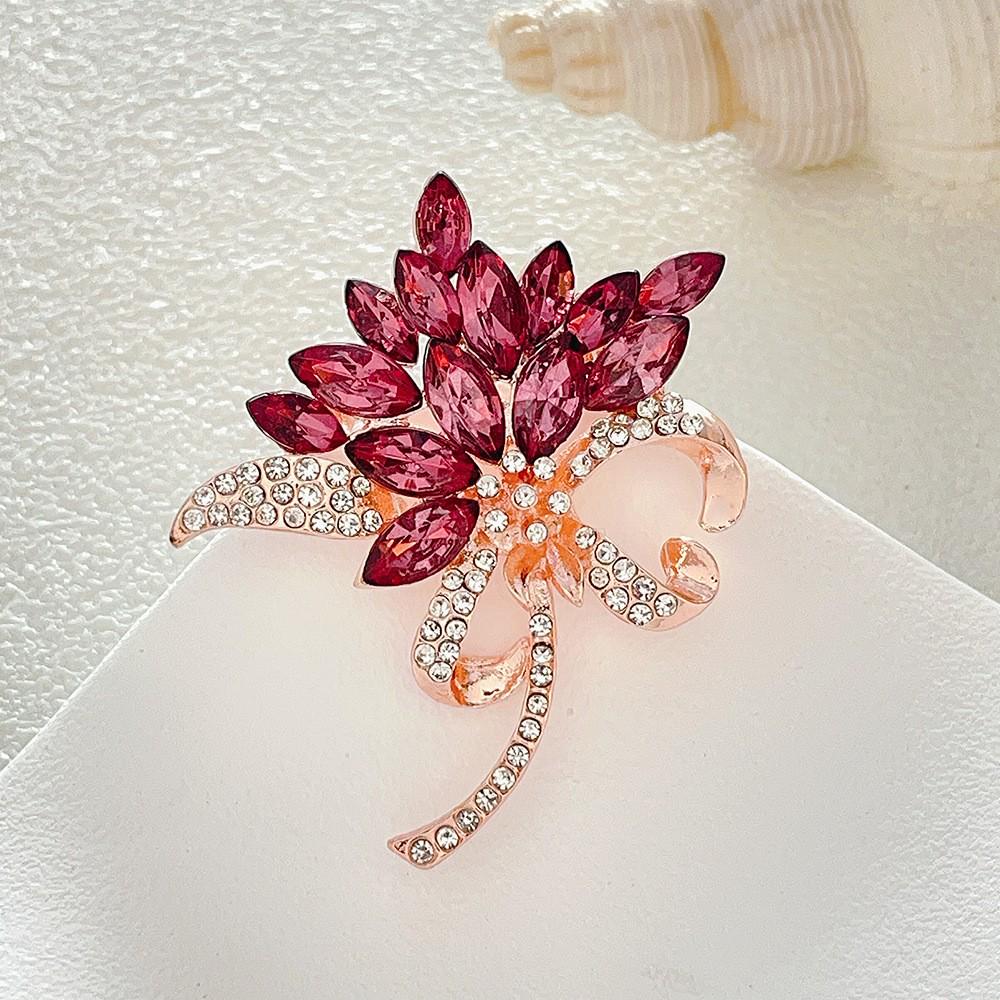 High-End Pearl & Rhinestone Butterfly Brooch for Women's Fashion Suits and Scarves