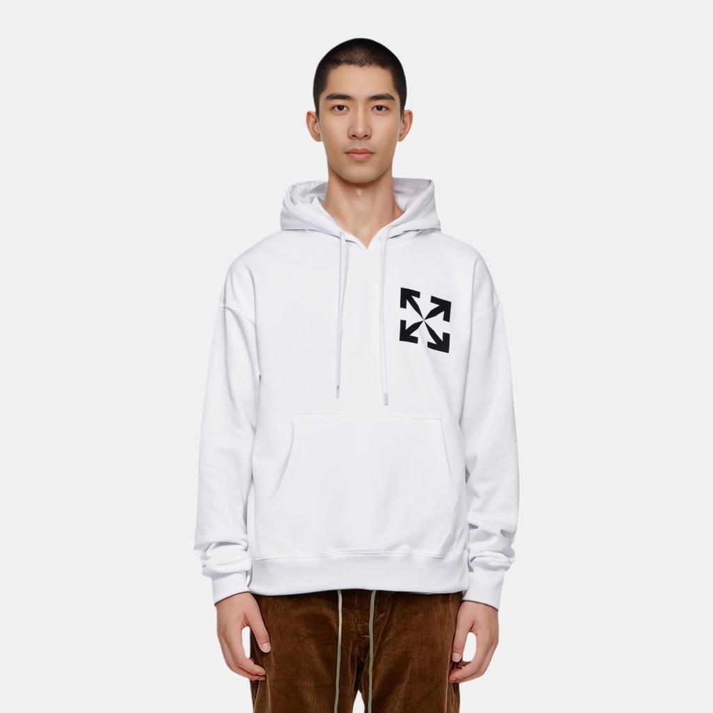 Men's Off-White Logo Pattern Printing White OMBB037C99FLE0080110