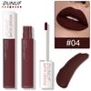 DUNUF 8 Colori Nude Marrone Lucidalabbra Rossetto Velluto Opaco Rossetto Liquido Impermeabile a Lunga Tenuta Trucco Sexy per Donne Tinta Labbra
