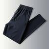 Men's Breathable Drawstring Trousers Solid Color Pants Casual Comfortable Trousers