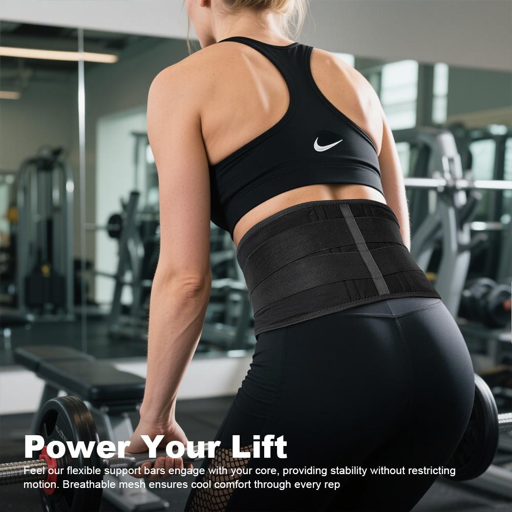 1Pcs Lumbar Support Belt For Lower Back Pain Relief Breathable Back Brace With Rigid Stays Heavy Lifting Office Work Sciatica