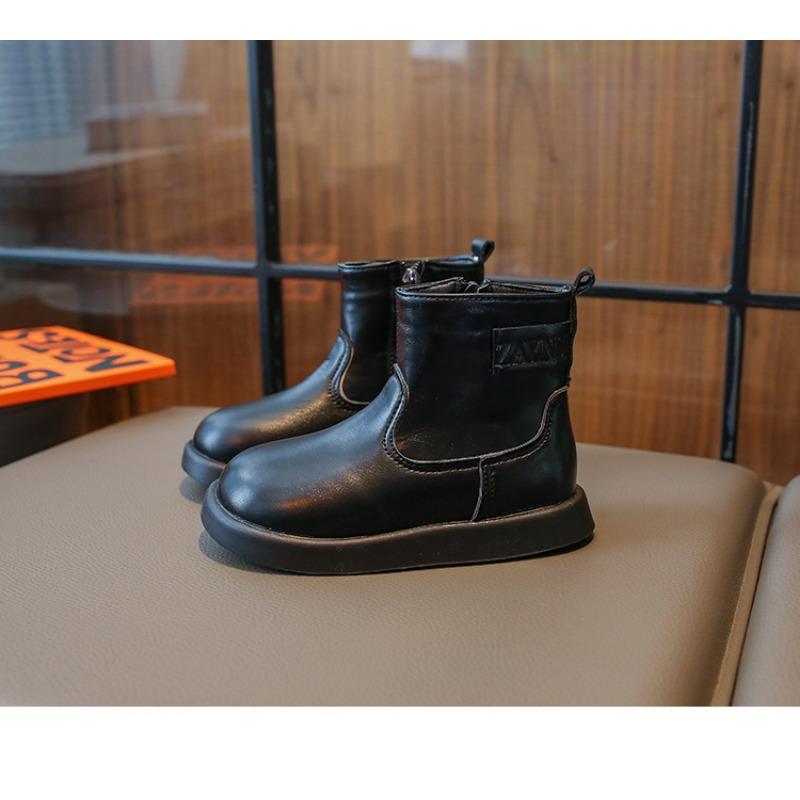 Children's Boots Winter New Velvet Women's Treasure Boots Cotton Boots Fashion Leather Boots Children's Boots Girls' Short Boots