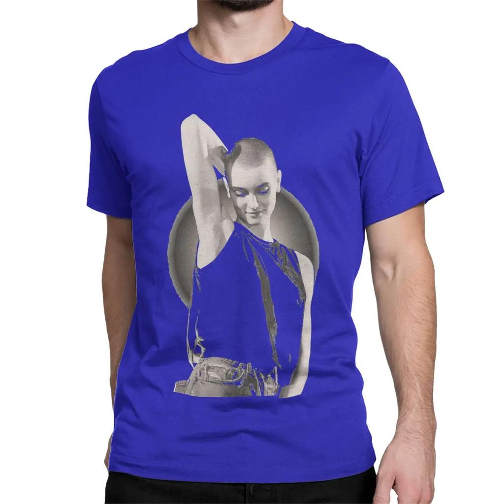 Men Women T-Shirts Singer 90s Music Vintage Cool Cotton Tees Short Sleeve Sinead Oconnor T Shirts Round Neck Clothes Original