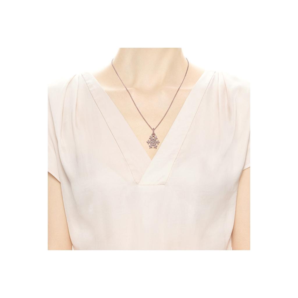Pandora Shining Snowflake Necklace Set Women Necklace Rose-Gold ZT1060