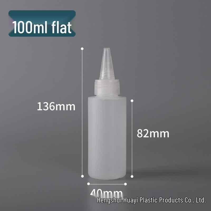 PE Dropper Bottle with Pointed Mouth for Glue and Pigment Dispensing