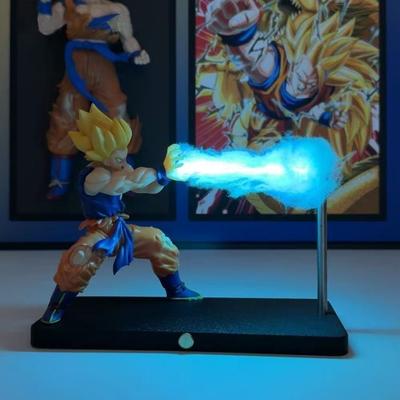 DRAGON BALL Son Goku Kamehameha Nachtlicht Schreibtischdekoration Modell Nacht Anime Zubehör Kinder Spielzeug Geburtstagsgeschenk