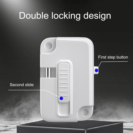 Adjustable Window Security Lock for Child Safety Ventilation Self Adhesive No Drilling Window Restrictor for Metal Wooden Sliding Window