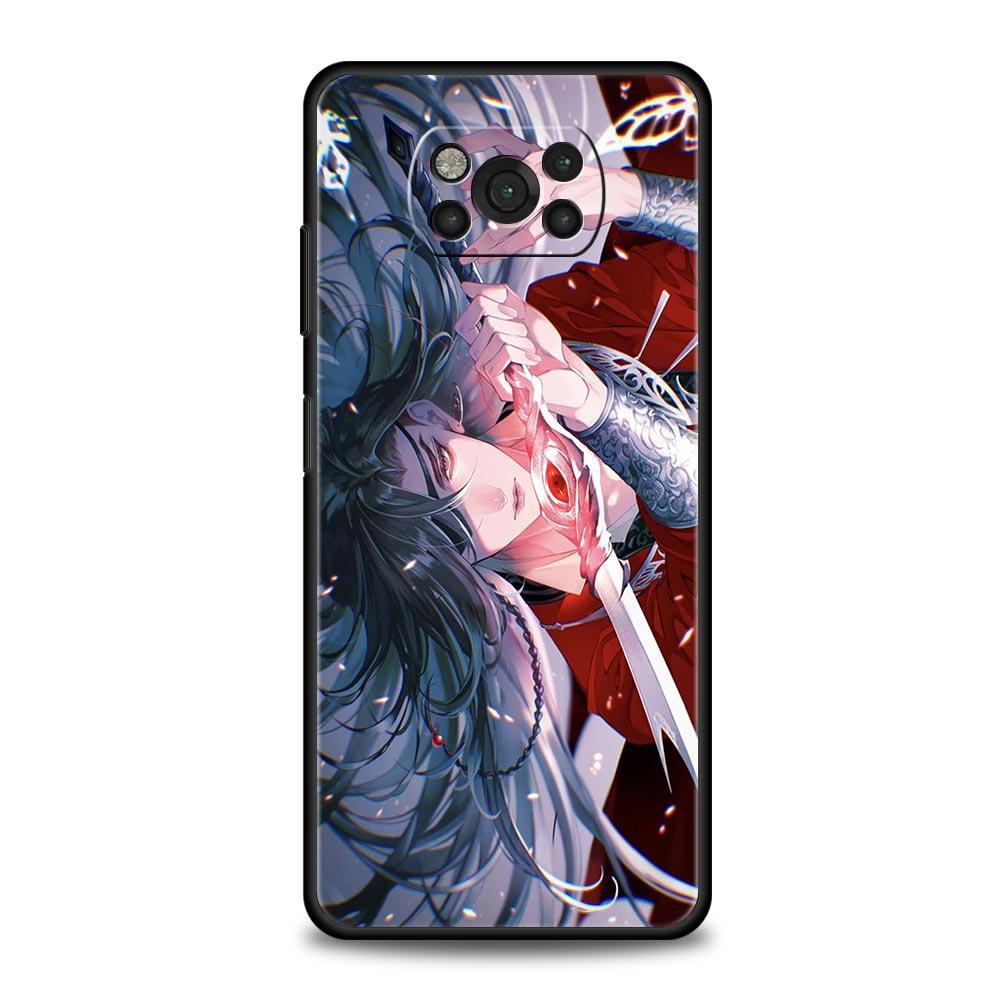Phone Case For Xiaomi Poco X6 X5 X4 Pro 5G X3 NFC F5 F4 M5 M4 M3 F3 GT C51 C50 C55 Soft Black Cover Heaven Official's Blessing