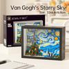 Creative World-Famous Art Painting Sunflower Van Gogh The Starry Night Galaxy Kanagawa Building Block,Christmas Birthday Gifts