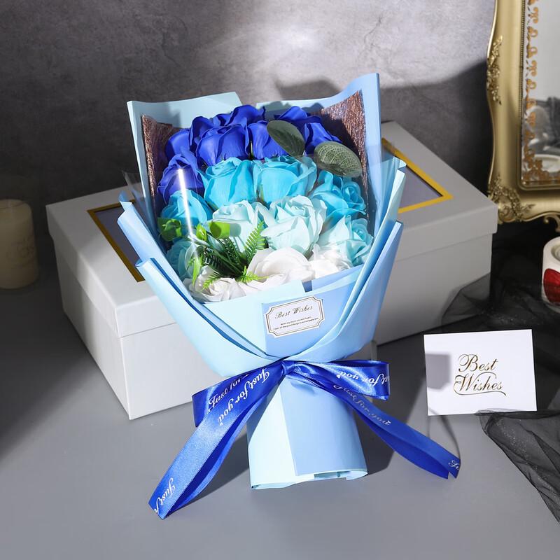 Soap Flower Bouquet Gift Box