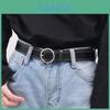 Trendy Black Pu Waist Belt With Elegant Gold And Silver Buckles For Casual Wear