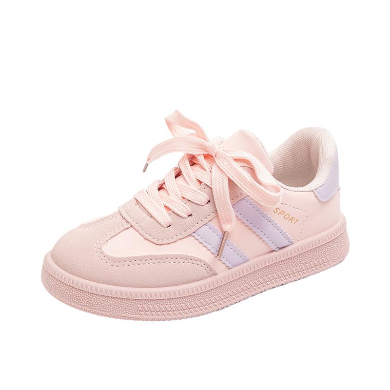 

Children s Board Shoes Boys Sneakers 3-18 Years Old Khaki Boys Girls Single Shoes Four Seasons Non-slip Kids De Training Shoes 26(inside 16cm) розовый