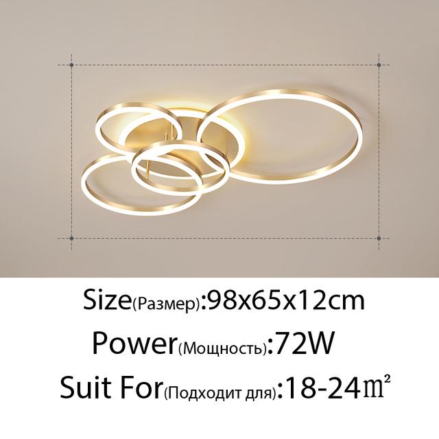 Modern LED Ceiling Chandelier Lighting for Living Bedroom Ring Pendant Lamp Postmodern Simple Lustre Foyer Chandeliers