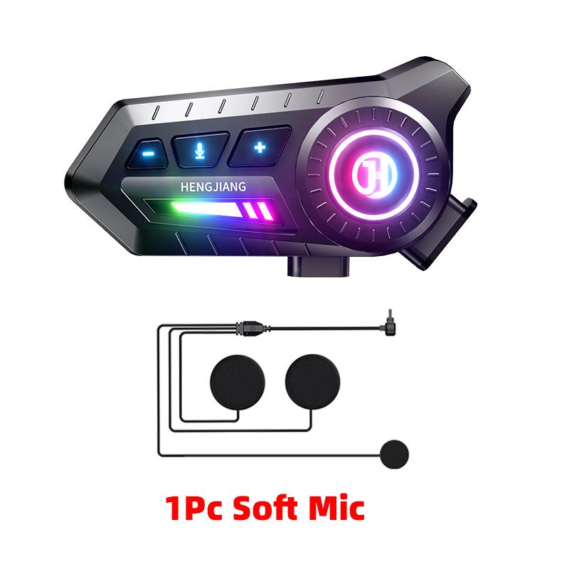 

X3 Motorcycle Helmet Bluetooth Headset V6.0 Noise Reduction Connect 2 Mobile Phones IP67 Waterproof Voice Assistant 1000mAh MP3
