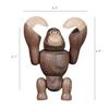 Nordische Holz King Kong Puppen Gorilla Figuren Hängender Affe Heimdeko Zubehör Braune Handwerkskunst Schmuckstück Mann Geschenke