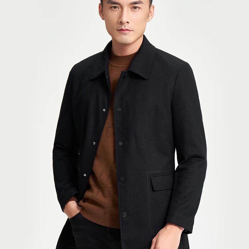 

TRiES Men s Quilted Wool Blend Overcoat XL