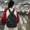 Japanese Style Denim Backpack Street Style Solid Crossbody Bag Vintage Handbag  Women&Men