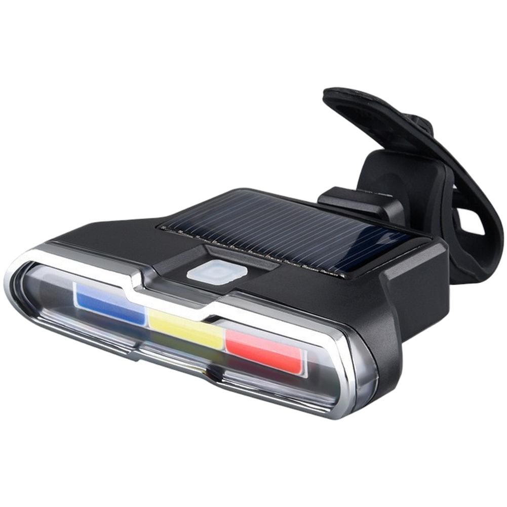 Feu Arrière Télécommandé Lumière Solaire pour Vélo Clignotants Sans Fil