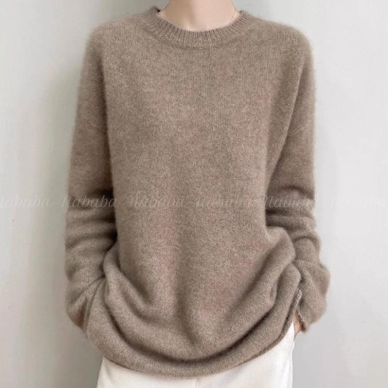 Navava Long Sleeve Knit Sweater Round Neck Nk3229