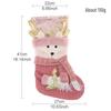 Pink Sequin Reindeer Christmas Stocking