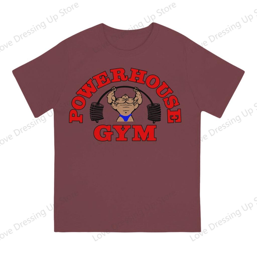 100pure Cotton Casual Unisex Tshirt Powerhouse Gym Short Sleeve Tshirts Oneck Tee Funny Tops