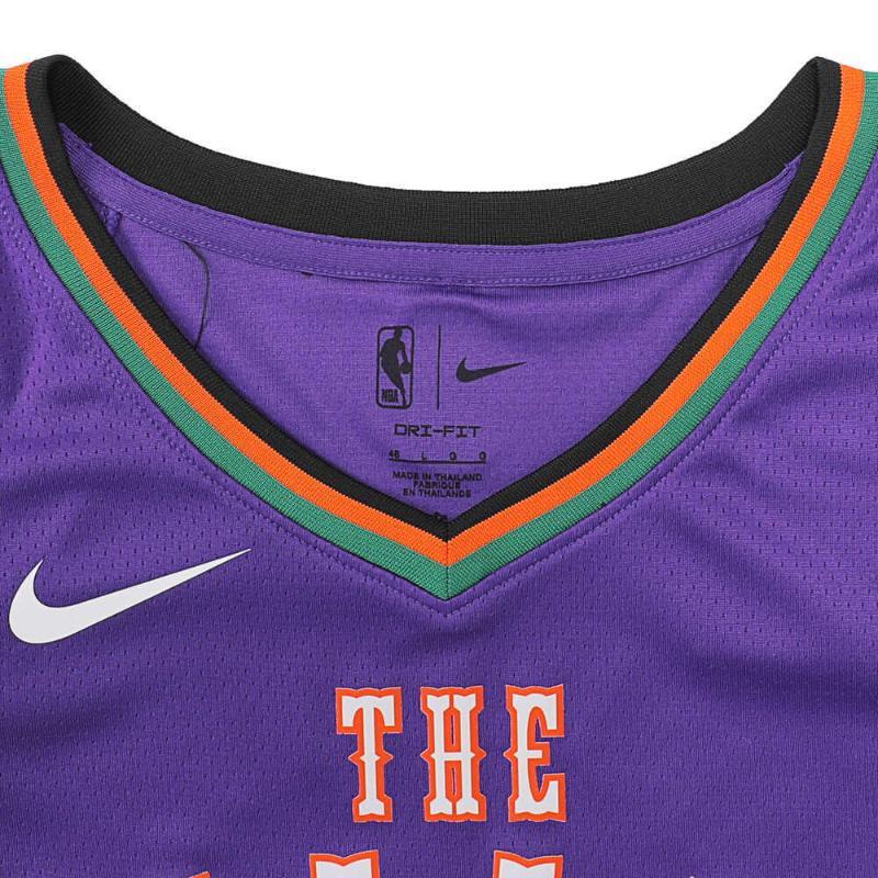 Nike X NBA Collaboration Suns Dri-Fit Durant 24-25 City Edition SW Pullover Breathable Quick-Dry Basketball Jersey Unisex Jersey FQ4356-507