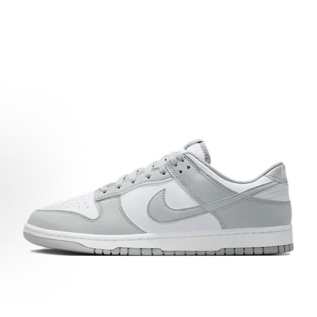 Nike Dunk Natural Graffiti Leather Abrasion Resistant Slip Resistant Low top Skateboard Shoes Unisex Gray Black HF5441-105(Team826-)