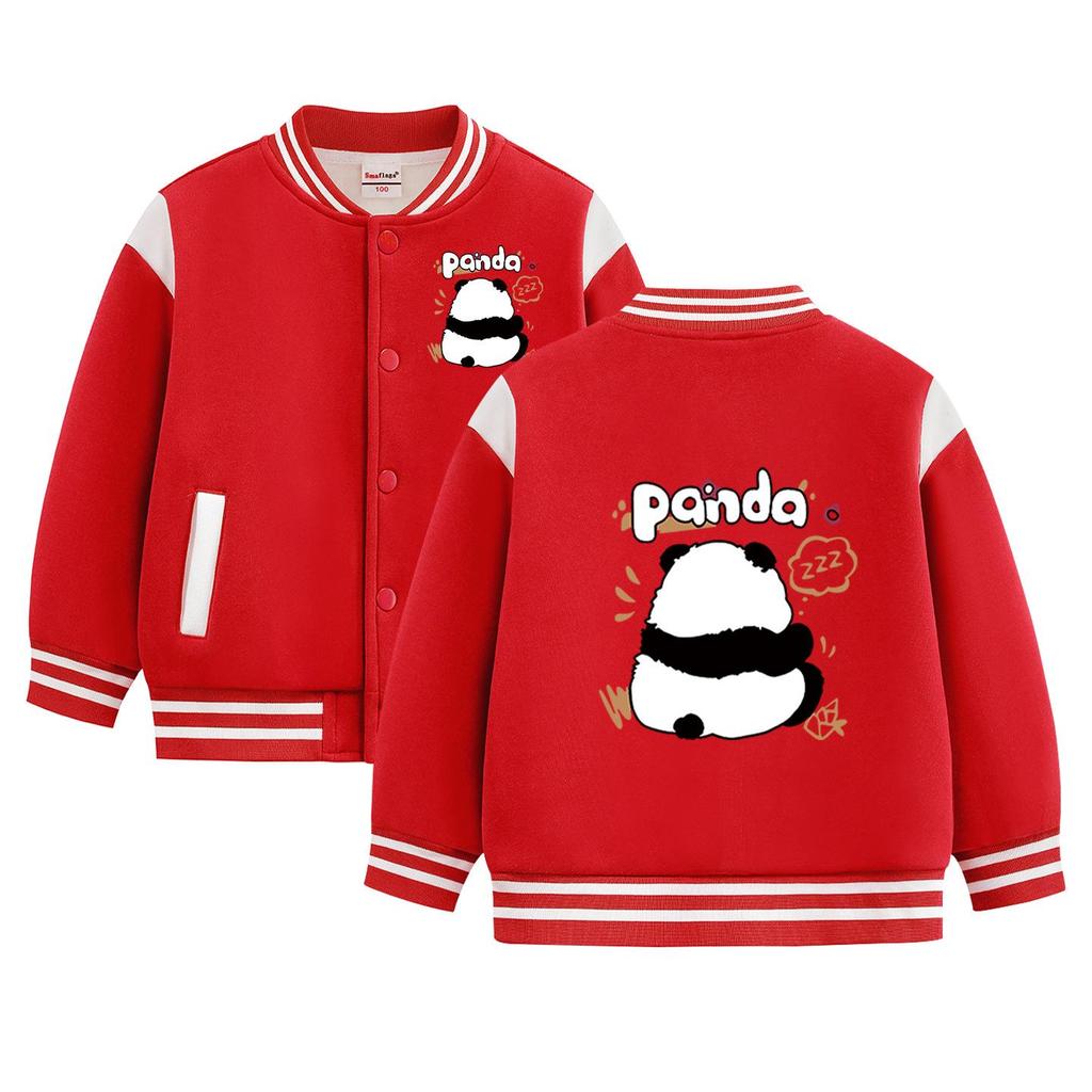 Stylische Baseballjacke mit Fleece-Futter für Jungen & Mädchen - Frühling/Herbst/Winter 2026 Kollektion