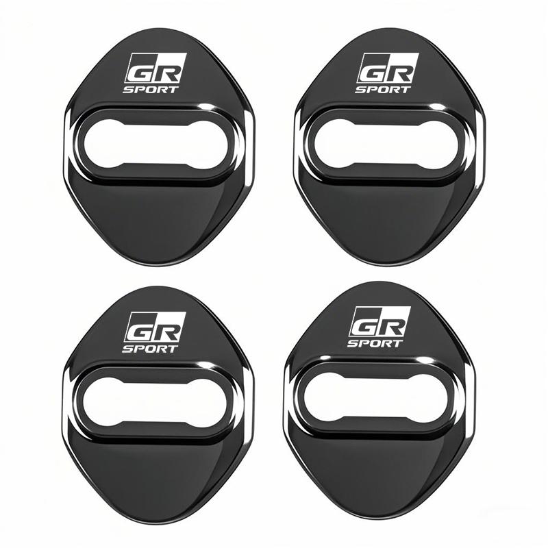 4Pcs Stainless Steel Car Door Lock Cover Case Sticker Accessories For Toyota Corolla Yaris Aygo Prius RAV4 Crown CHR Camry Auris AA9