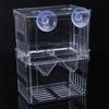 Baby Fish Breeding Box Clear Acrylic Isolation Boxes Aquarium Hatchery Incubator with Suction Cups for Newborn Shrimp