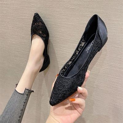 Slipper für Damen Büro Spitz Sexy Angebote Damen Flats Angebot Trends 2025 Vulkanisierte Schuhe Deals Neuankömmling Baumwolle 39