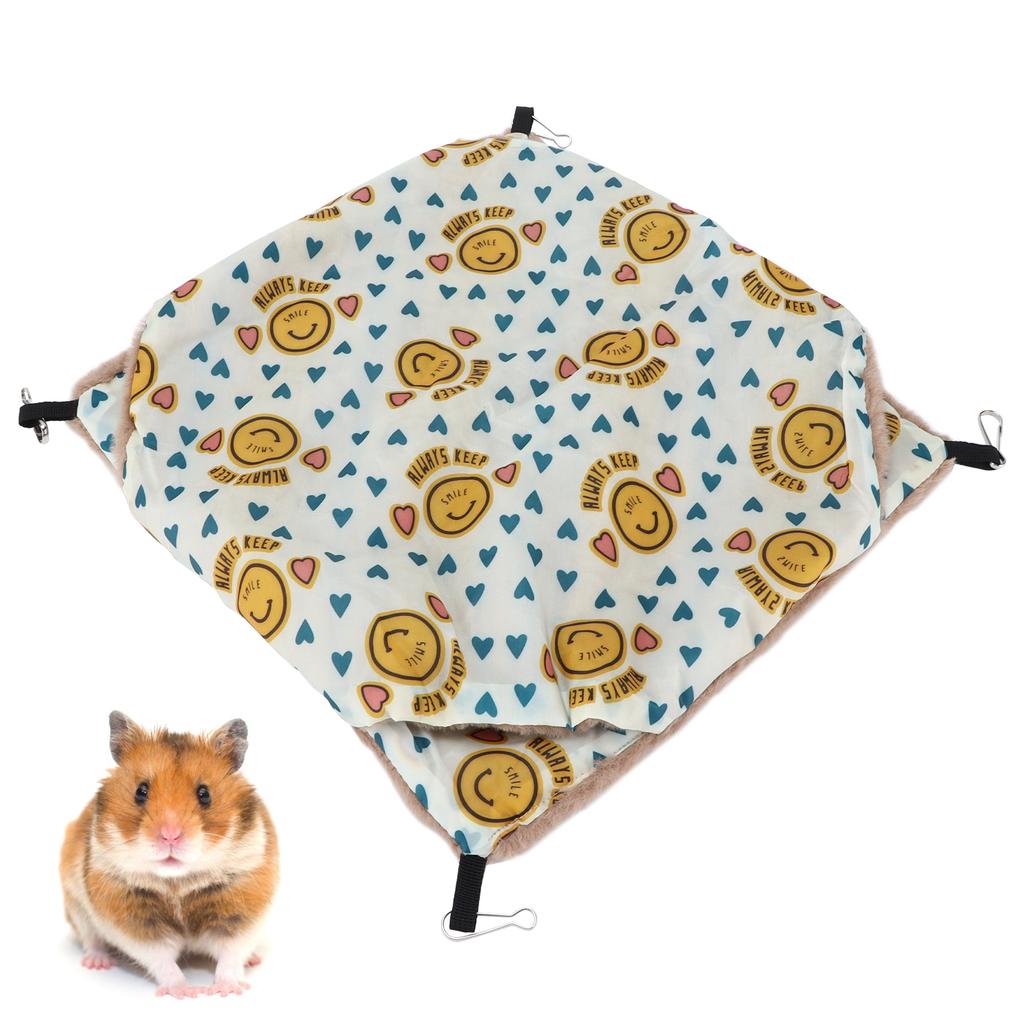 Small Pet Hanging Hammock Bunkbed Warm Pet Bed for Hamsters Mice White Rats and Other Small PetsS