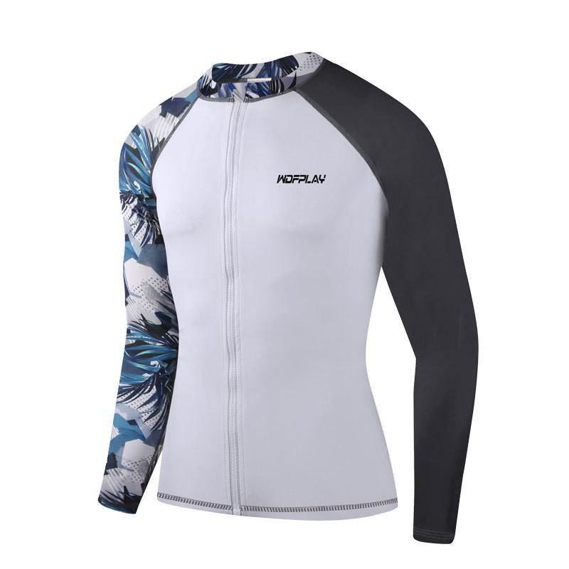 Diving Suit Mens Rash Guard Set UV Protection Quick Dry Long Sleeve Top Pants Surfing Snorkeling Swimming