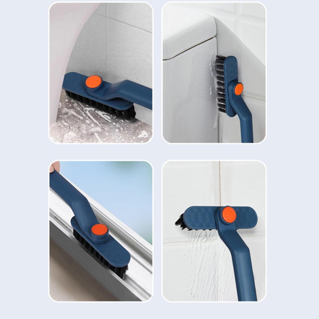 Crevice Cleaning Brush Floor Scrub Rotating Head Handheld Bath Tub Scrubbing