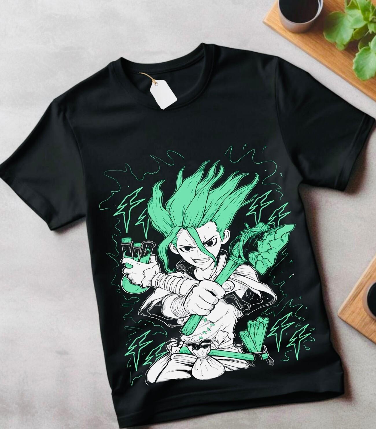 

Dr. Stone Senku Ishigami T-Shirt Mens Womens Tees Top Anime Manga T-Shirt Mens Womens Tees Top Taiju Oki Ryusui GifT Shirt Mens Womens Tees Top M