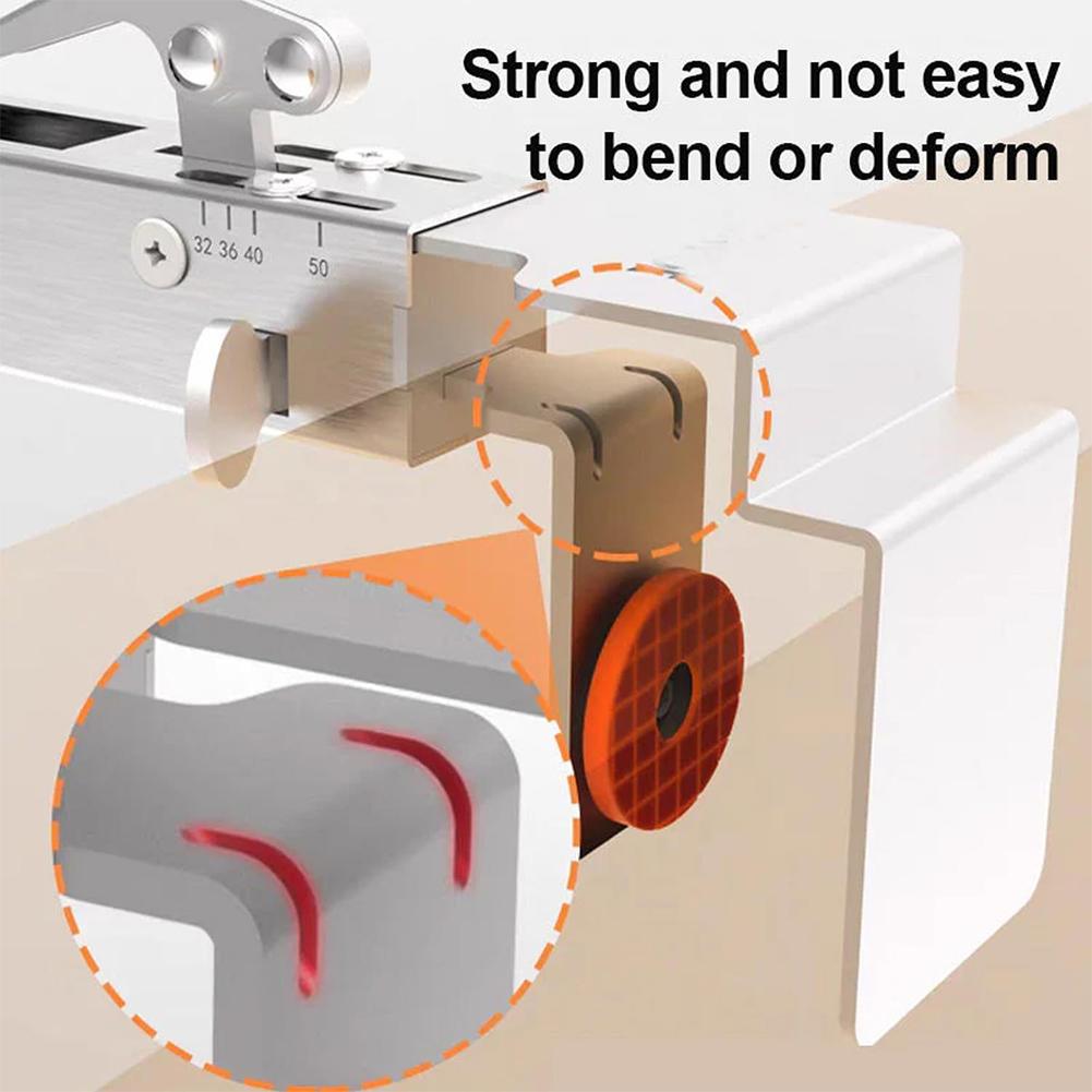 Adjustable Drawer Fixing Clamp Stainless Steel Drawer Front Mounting Clip Woodworking Clamp for Drawer Front Panel Installation