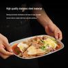 Koreanisches Grillpfannen- und Warmhalteplatten-Set aus Edelstahl: Barbecue-, Gemüse-, Nordic Gold- und Cheung Fun-Teller