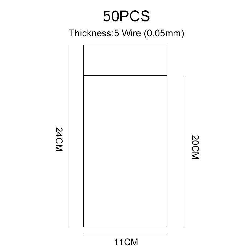 Transparent Self-sealing Jewelry Accessories Candy OPP Self-adhesive Bag Packaging Resealable Gift Cookie Packaging Bag