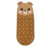 Cartoon Silicone Pencil Case Push Puzzle Design Stress Relief Durable Flexible Fun Stationery Pouch for Kids