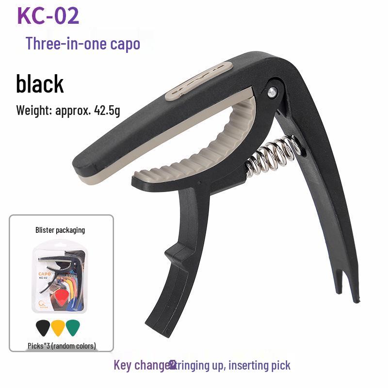 Guitar Capo for Folk, Classical, and Electric Guitars - Plastic and Metal Options Available