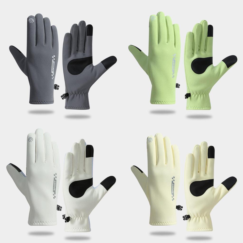 Men Women Warm Touchscreen Gloves With Nonslip Fleece For Winter Outdoor Cycling