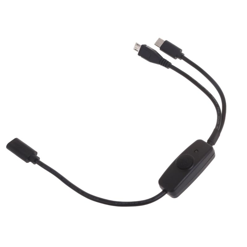 Multi 2-in-1 USB C Long Charger Cable Charging Cord Multiple Ports Charging Cable Type C Connector for Cellphones