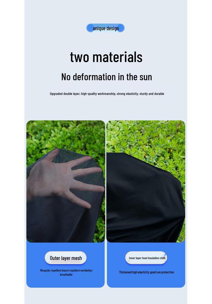 Car Window Sunshade & Anti-Mosquito Mesh Curtain for Privacy and Insect Protection