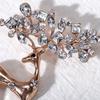 Christmas Crystal Brooch Brooch Atmospheric Clothing Accessories Animal Deer Creative Fashion Trendy Personality Pin