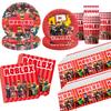 Roblox Birthday Party Decorations Supplie Celebration Disposable Tablecloth Cup Plate Baby Shower banner set Entertaining Play Safe Kid Friendly Fun