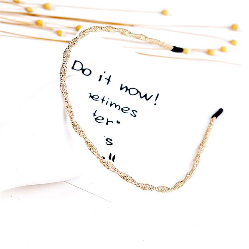 Women Classic Black Brown Plastic Headbands Thin Plain Matt Bright Color Hairbands Non-slip Hair Hoop For Daily Wear