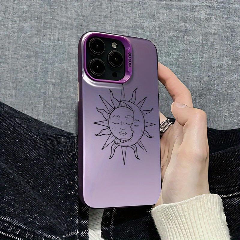 Newbie Painted Sun and Moon Case for iPhone 17 16 15 14 13 12 11 Pro/ Max/Plus Anti-fall and Shock Protection Back Cover