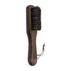 Retro Shoe Brush with Soft Horsehair Bristles for Polishing and Dust Removal on Leather Shoes - Durable Solid Wood Handle